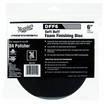 Meguiar&#039;s Soft Buff DA Foam Finishing Disc - 6 inch