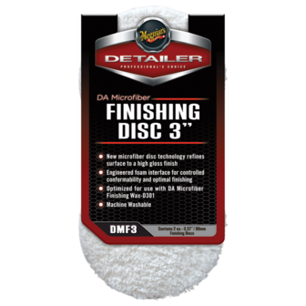 Meguiar&#039;s DMF3 DA Microfiber Finishing Disc - 3 inch (2 pack)