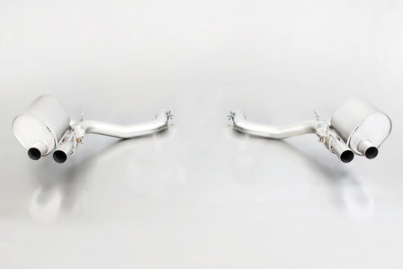Maserati Ghibli (157M) Left / Right axle-back sport exhaust system (without tail pipes), incl. 2 vacuum operated mechanical valves, without homologation