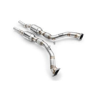 Downpipe AUDI S4, RS4 B5 2.7 T + CATALYST : Emission standard - Euro 3, Capacity - 100 cpsi
