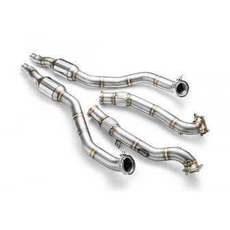 Downpipe AUDI S6-S7-RS6-RS7 4.0 TFSI + CATALYST : Emission standard - Euro 3, Capacity - 100 cpsi