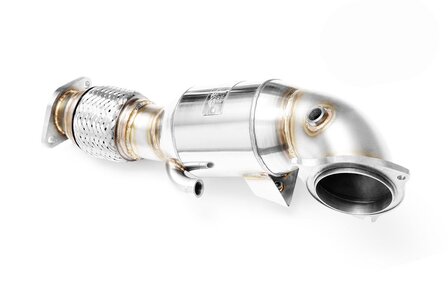 Downpipe FORD Fiesta Mk6 ST 180 1.6 SCTI + CATALYST : Emission standard - Euro 4, Capacity - 200 cpsi