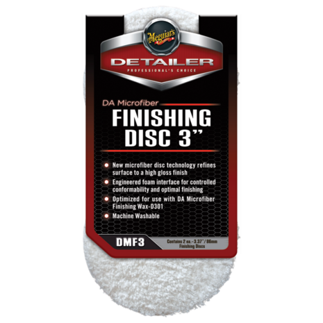 Meguiar's DMF3 DA Microfiber Finishing Disc - 3 inch (2 pack)