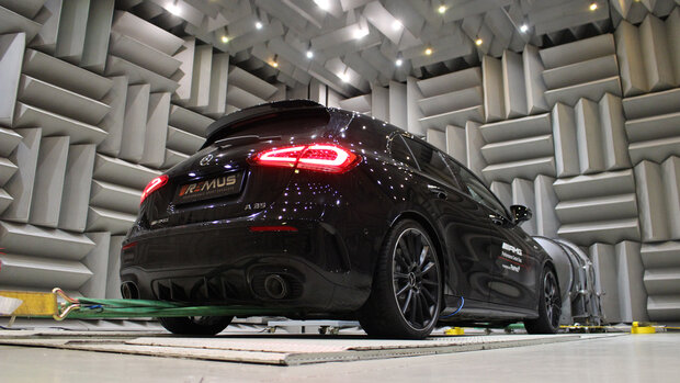 Mercedes-Benz A35 AMG (W177) Axle-back-system: Sport exhaust, with 1 integrated valve, incl. EC type approval