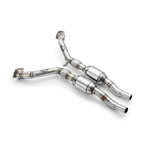 Downpipe AUDI S4, RS4 B5 2.7 T + CATALYST : Emission standard - Euro 3, Capacity - 100 cpsi